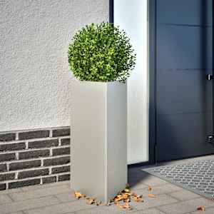 Vrtno korito 2 kosa trikotnik 40x40x75 cm nerjavno jeklo