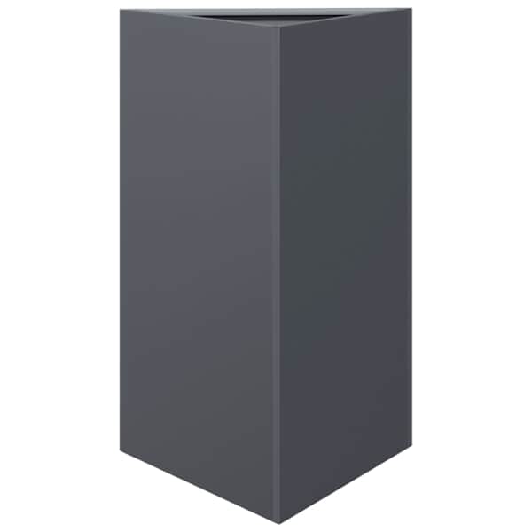 vidaXL aia taimekast, antratsiit, kolmnurk, 50x43x75 cm, teras