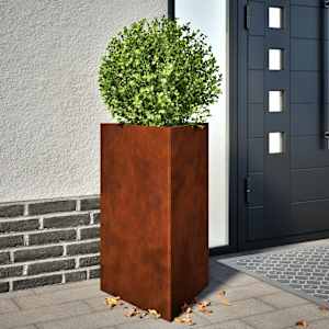 Garden Planters 2 kosa Trikotni Vremensko odporno jeklo