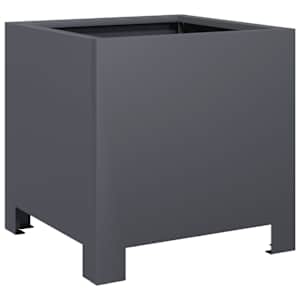 vidaXL aia taimekast, antratsiit, 30x30x30 cm, teras