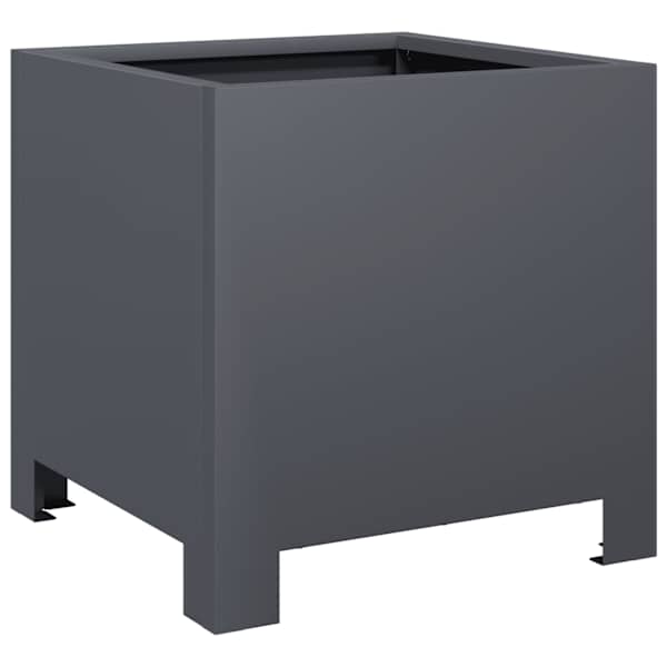 vidaXL aia taimekast, antratsiit, 30x30x30 cm, teras