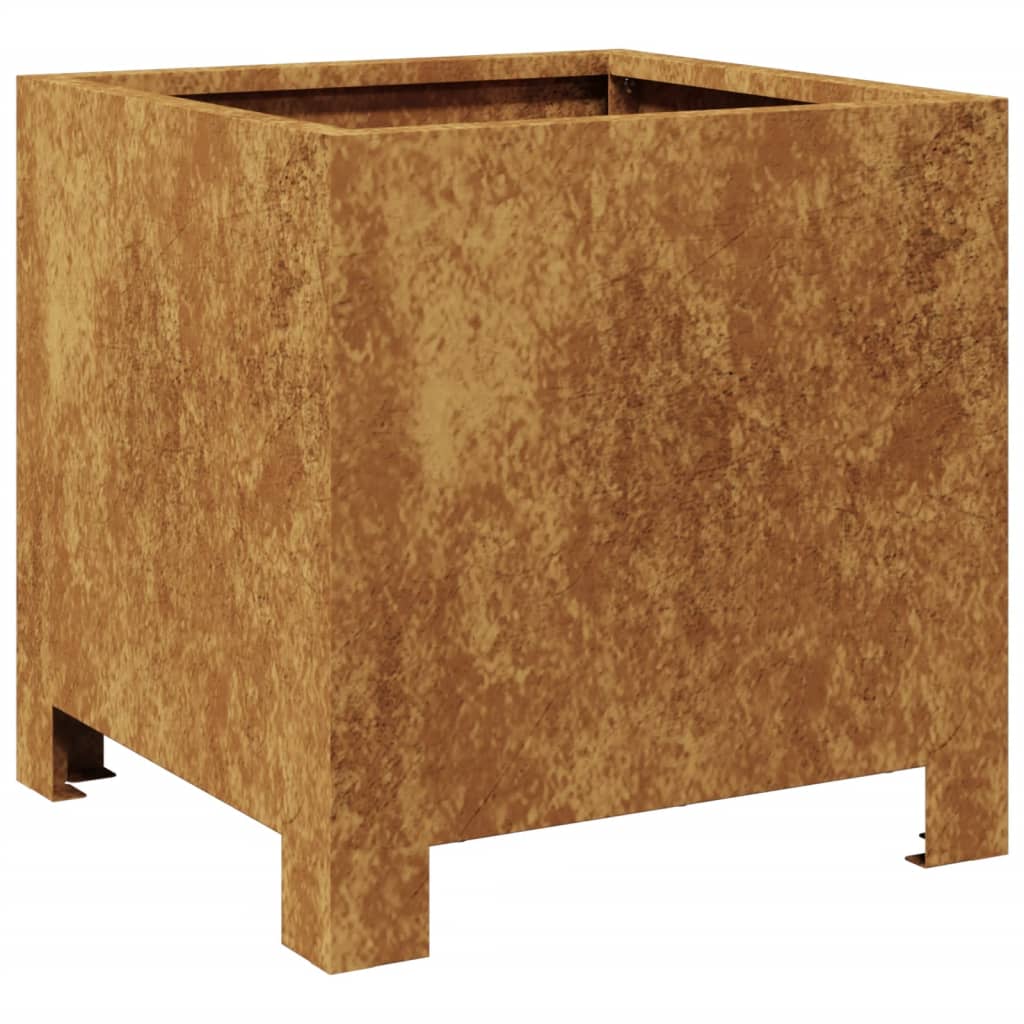 vidaXL Zahradní truhlík 30x30x30 cm povětrnostně odolná ocel
