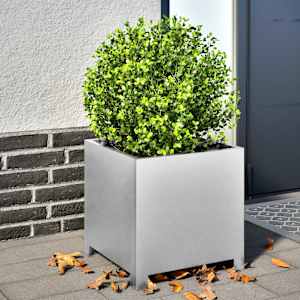 Vrtno korito 2 kosa 40x40x40 cm pocinkano jeklo