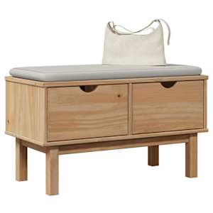 Klop za predsobo OTTA 80x40x45 cm trdna borovina
