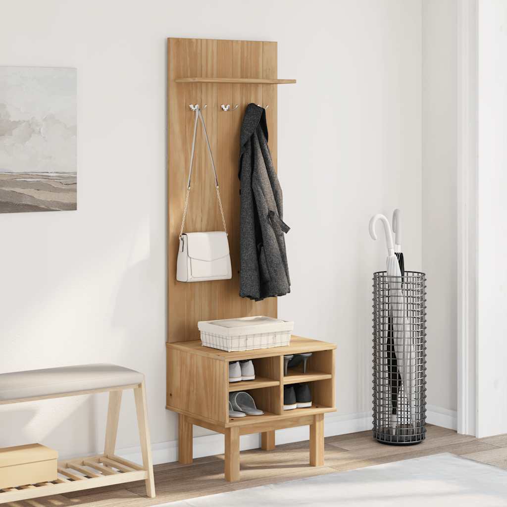vidaXL Unitate de hol „OTTA”, 50x40x160 cm, lemn masiv de pin