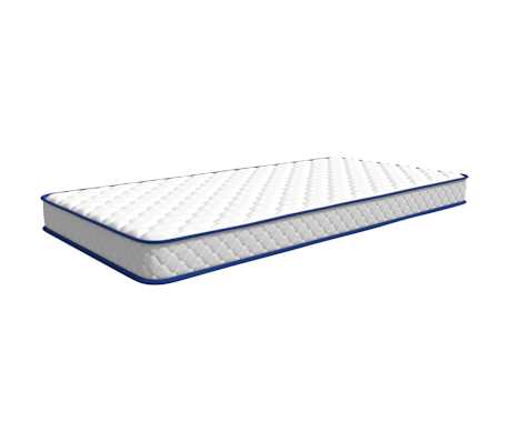 vidaXL Memoryskummadrass vit 100x200x17 cm mjuk