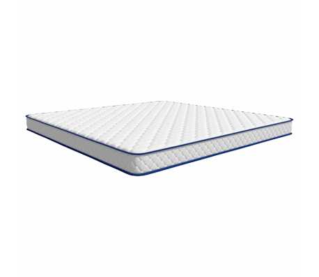 vidaXL Memoryskummadrass vit 200x200x17 cm mjuk
