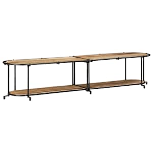 TV stolek 200 x 42 x 40 cm masivní hrubé mangovníkové dřevo