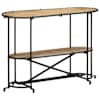 vidaXL konsoollaud, 110x42x76 cm, t&ouml;&ouml;tlemata mangopuit