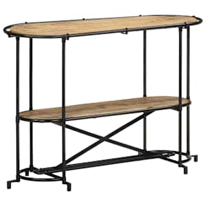 vidaXL konsoollaud, 110x42x76 cm, t&ouml;&ouml;tlemata mangopuit