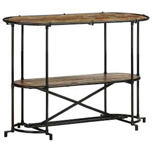 Konzolna mizica 110x42x76 cm trden predelan les