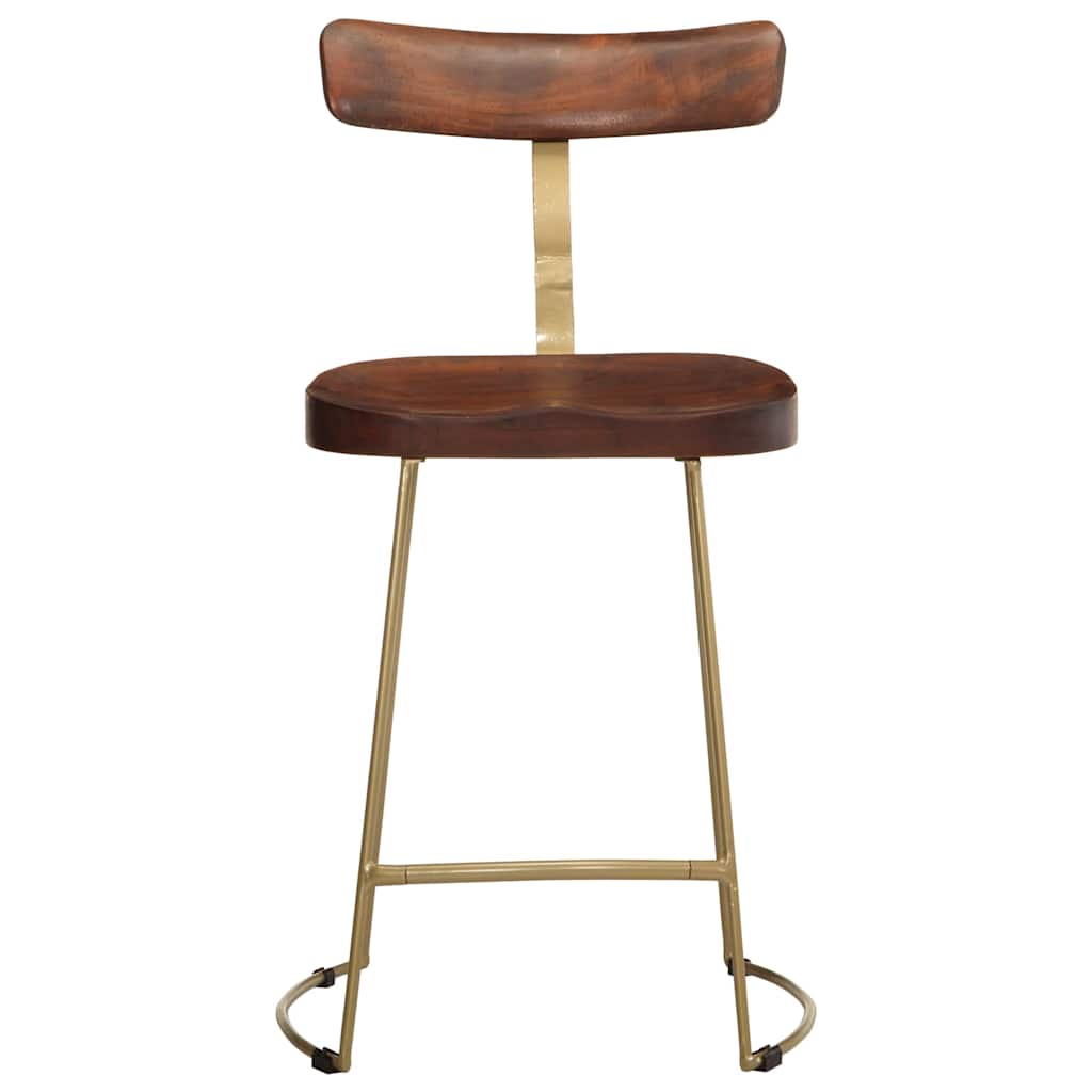 vidaXL Scaune de bar 2 buc 49x43x79 cm lemn masiv de mango