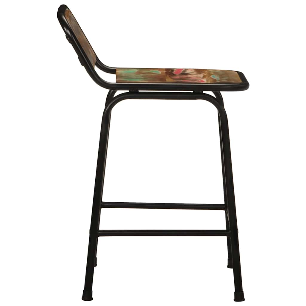 Thumbnail - vidaXL Barhocker 2 Stk. 46x35,5x70 cm Altholz Massivholz