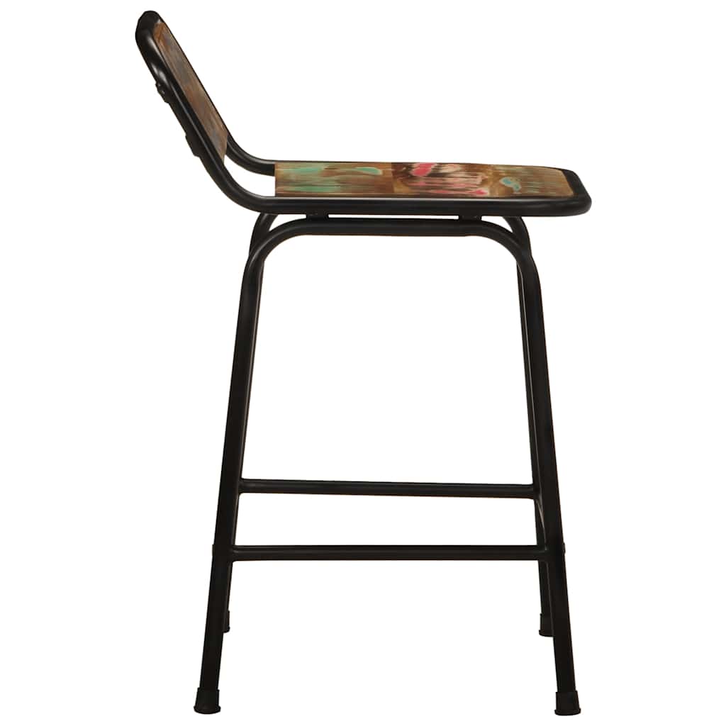 Thumbnail - vidaXL Barhocker 4 Stk. 46x35,5x70 cm Altholz Massivholz