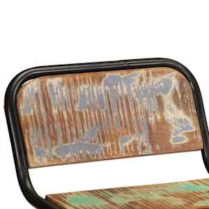 Barski stolčki 4 črni 46x35,5x70 cm trden predelan les - slika 4