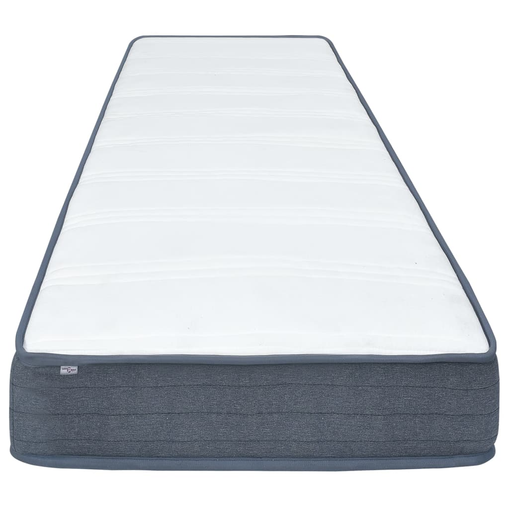 vidaXL Boxspringmatras 80x160x20 cm medium zacht stof wit, foto 2