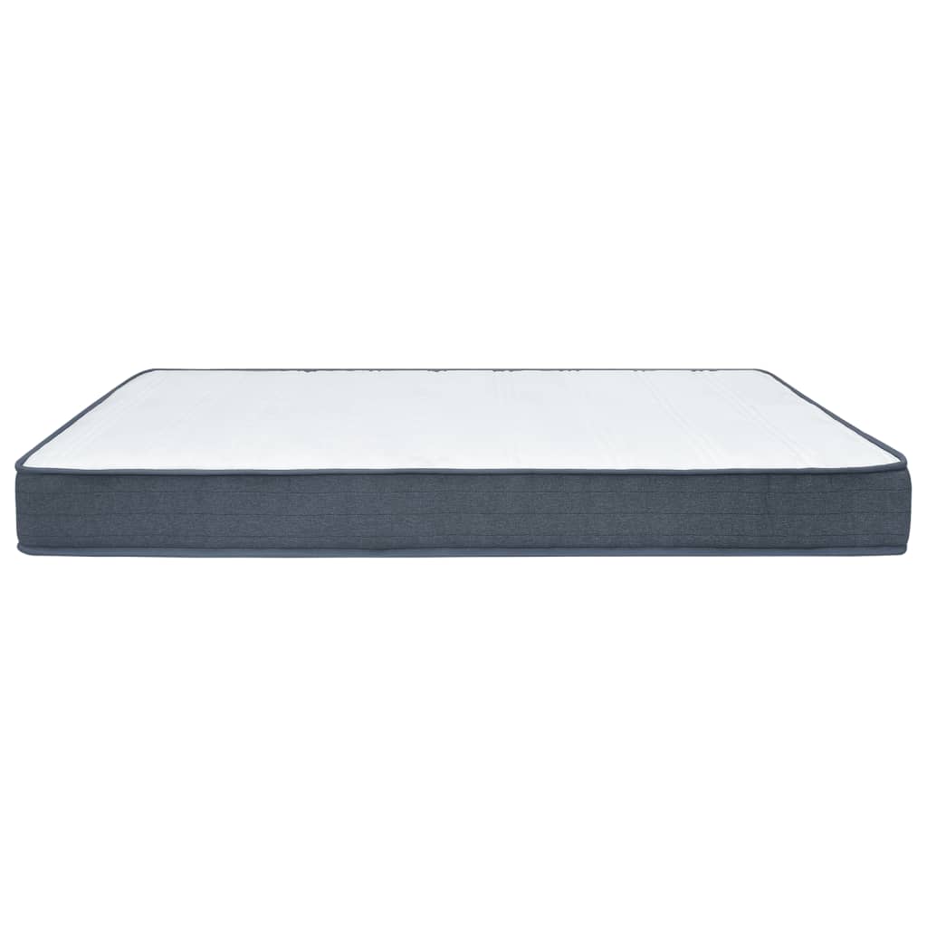 vidaXL Boxspringmatras 80x160x20 cm medium zacht stof wit, foto 3