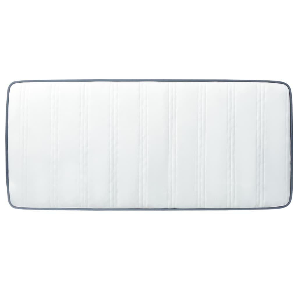 vidaXL Boxspringmatras 80x160x20 cm medium zacht stof wit, foto 4