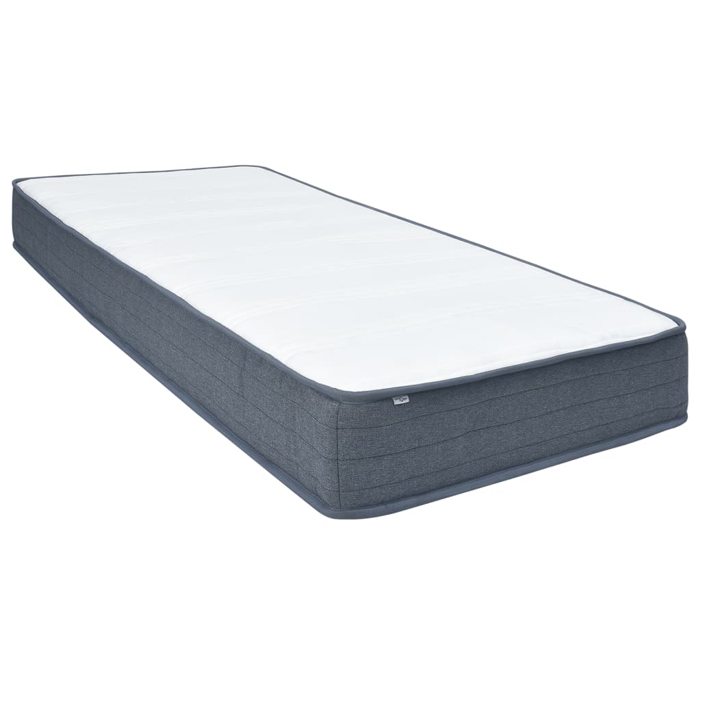 vidaXL Box spring matrace 90 x 190 x 20 cm středně měkký textil