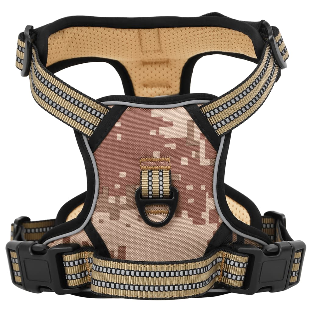 Hundegeschirr Reflektierend Verstellbar Camouflage Braun L