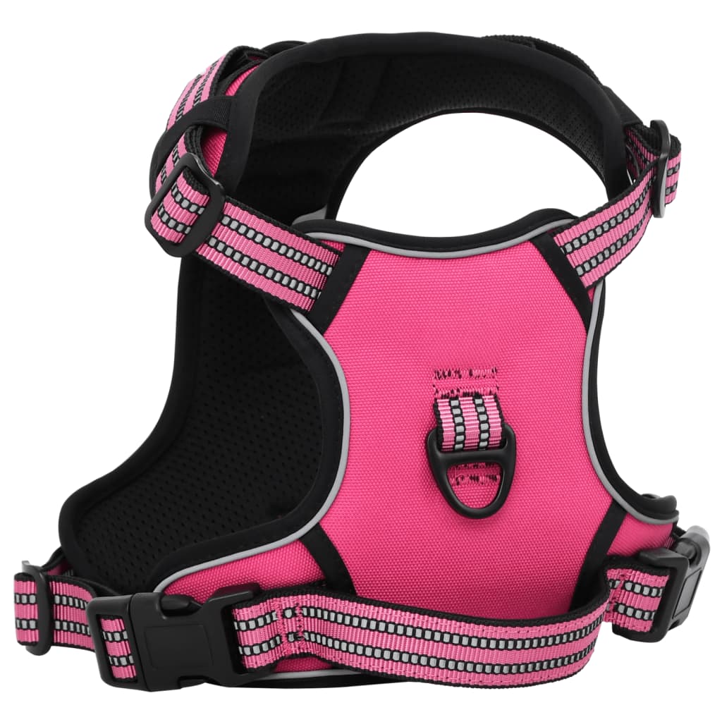 vidaXL Hondentuigje met riem en halsband verstelbaar S roze afbeelding