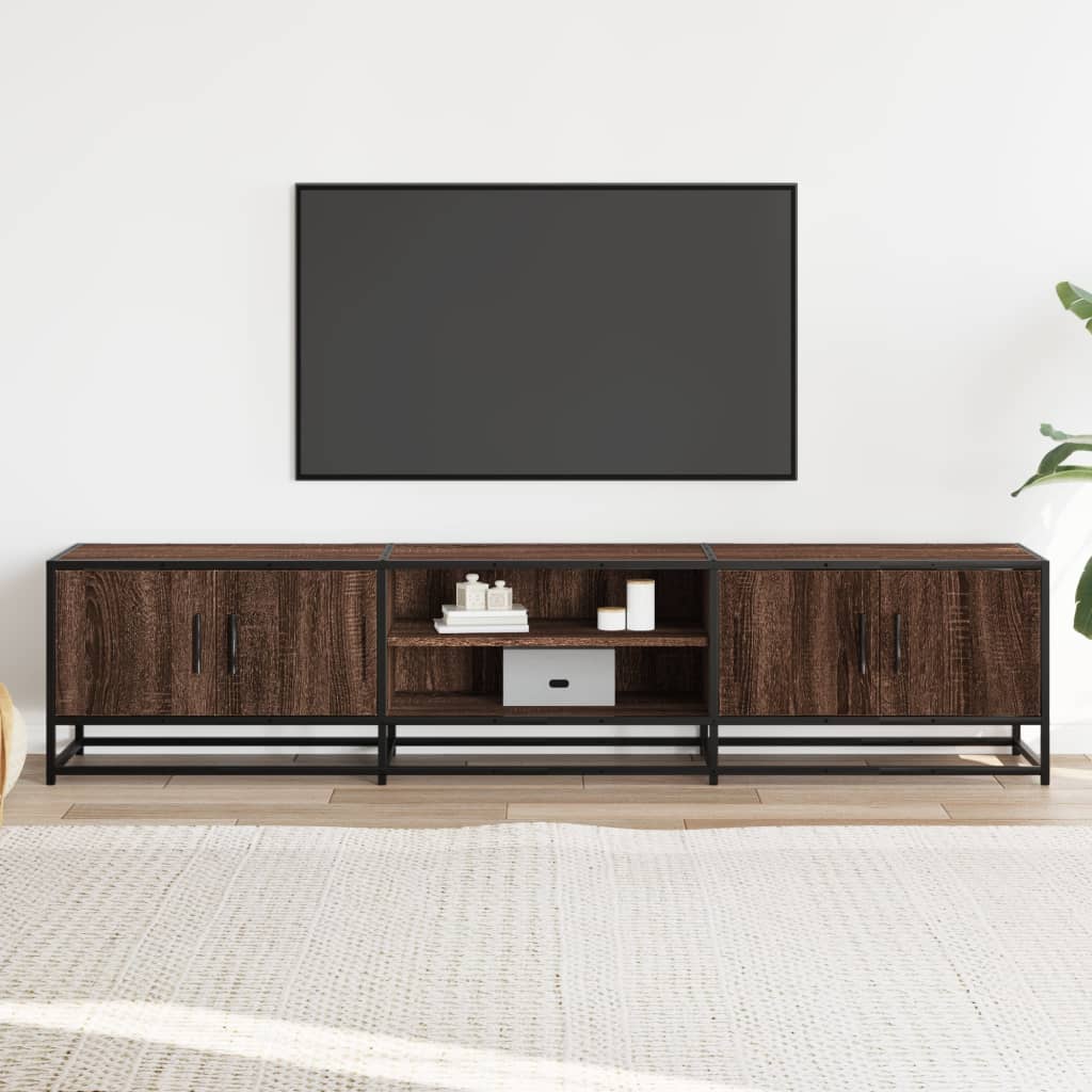 vidaXL TV skrinka hnedý dub 180x35x41 cm kompozitné drevo