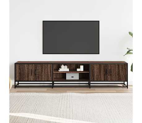 vidaXL M&oacute;vel de TV 180x35x41 cm derivados de madeira carvalho castanho