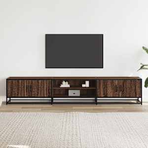 vidaXL TV Cabinet Brown Oak 210x35x41 cm Engineered Wood