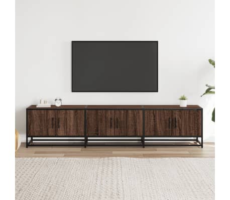 vidaXL Sj&oacute;nvarpssk&aacute;pur Br&uacute;nn Eik 180x35x41 cm Samsettur Vi&eth;ur