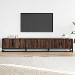 vidaXL TV Cabinet Brown Oak 210x35x41 cm Engineered Wood
