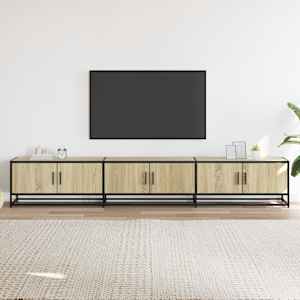 TV skříňka dub sonoma 240 x 35 x 41 cm kompozitní dřevo - obrázek 3