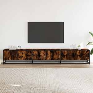 TV skříňka kouřový dub 240 x 35 x 41 cm kompozitní dřevo - obrázek 3
