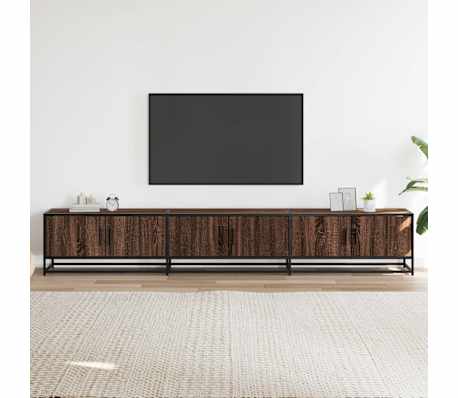 vidaXL telerikapp, pruun tamm, 240x35x41 cm, tehispuit