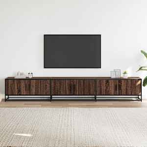 vidaXL telerikapp, pruun tamm, 240x35x41 cm, tehispuit