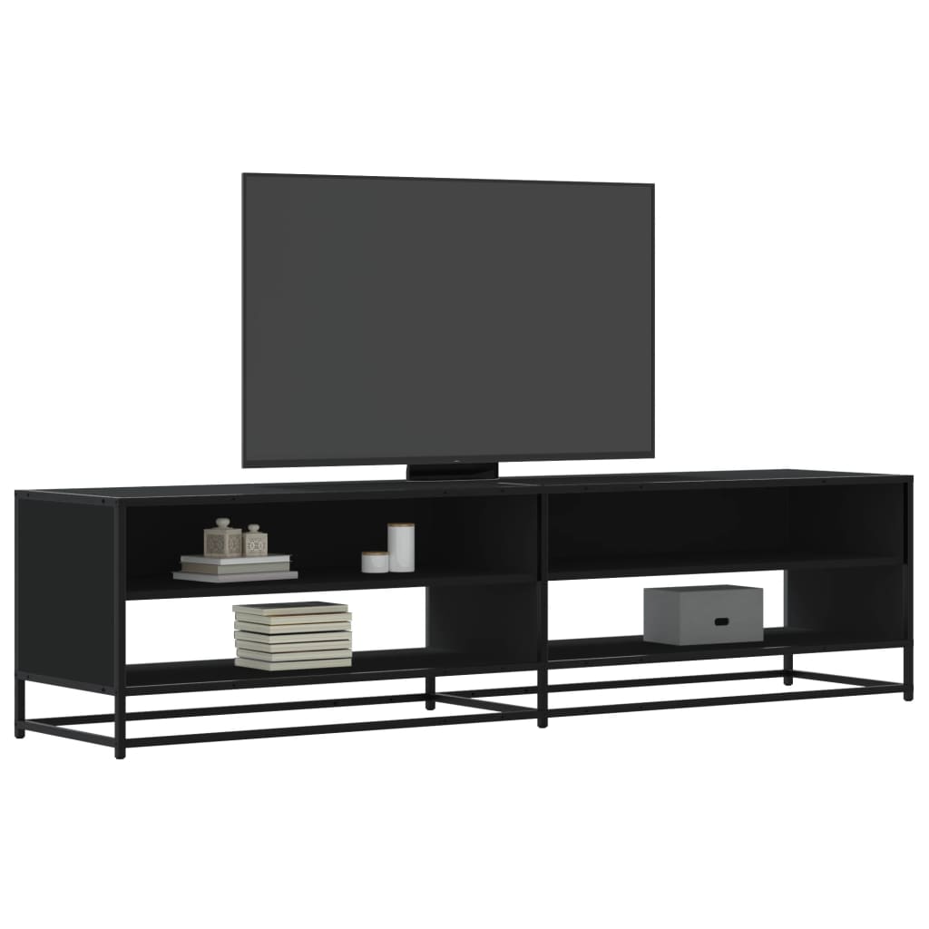 vidaXL TV-Schrank Schwarz 180,5x40x46 cm Holzwerkstoff