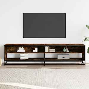 TV skříňka kouřový dub 180,5 x 40 x 46 cm kompozitní dřevo - obrázek 3