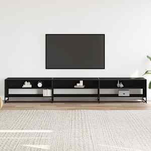 TV skříňka černá 270 x 40 x 46 cm kompozitní dřevo - obrázek 3