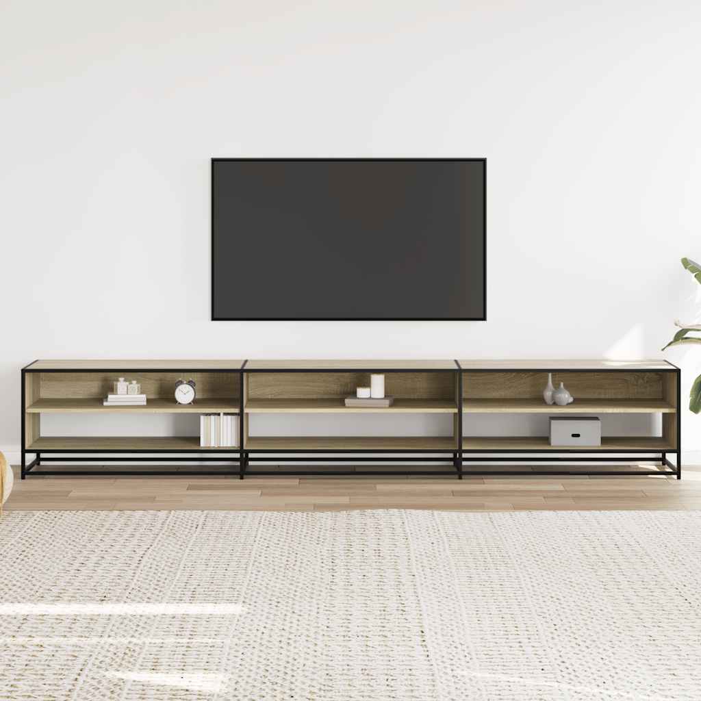 vidaXL TV skrinka dub sonoma 270x40x46 cm kompozitné drevo
