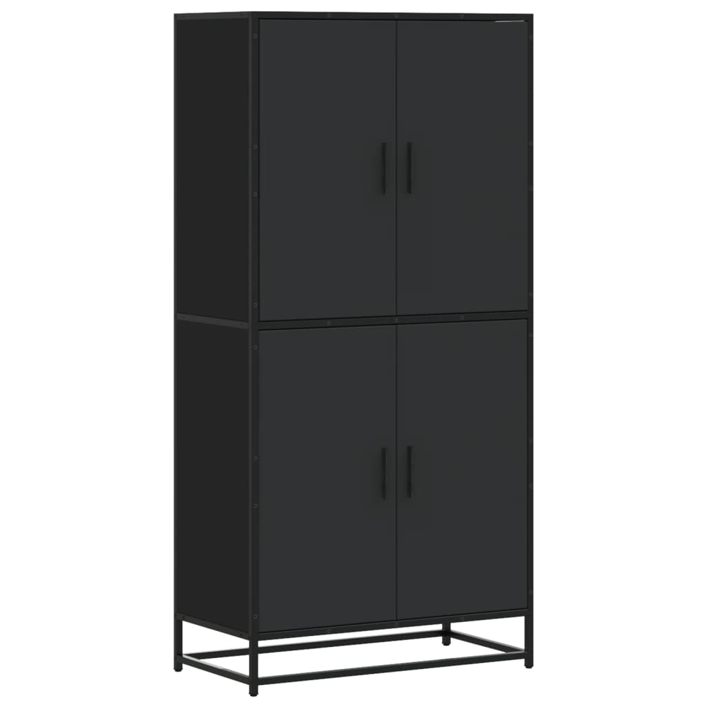 vidaXL Skříň highboard černá 68 x 35 x 139 cm kompozitní dřevo