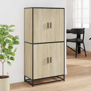 vidaXL Висока дъска Сонома Дъб 68x35x139 cm Инженерна дървесина