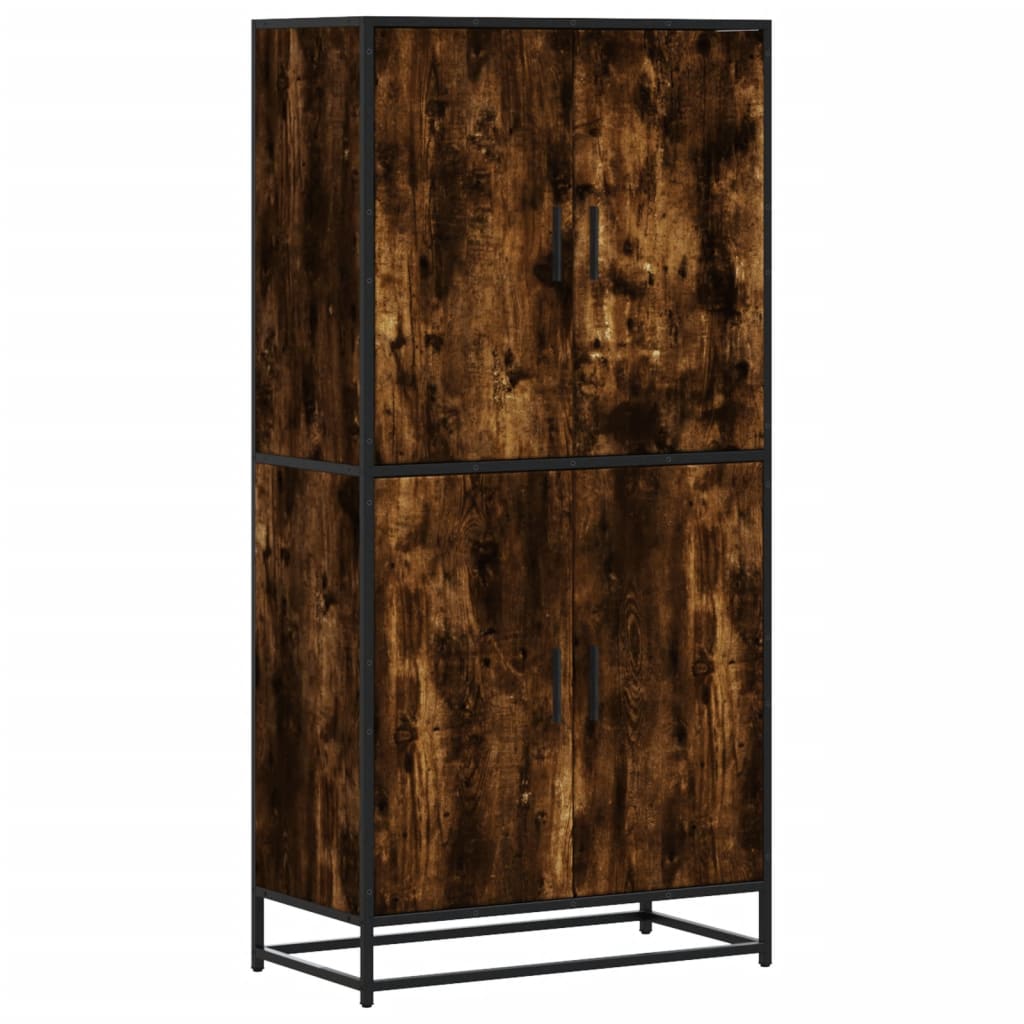 vidaXL Skříň highboard kouřový dub 68 x 35 x 139 cm kompozitní dřevo