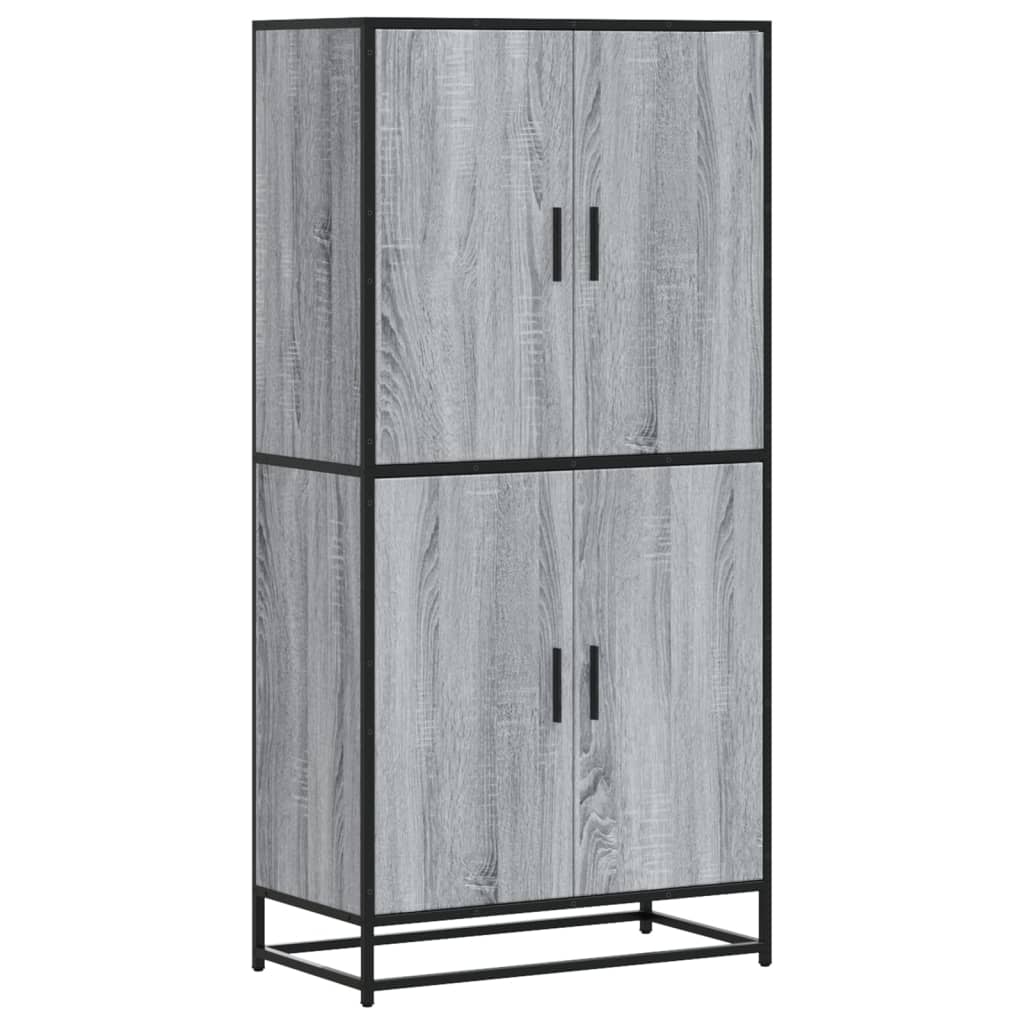 vidaXL Skříň highboard šedá sonoma 68 x 35 x 139 cm kompozitní dřevo