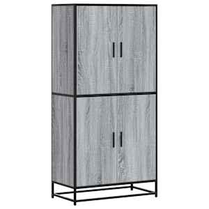 Skříň highboard šedá sonoma 68 x 35 x 139 cm kompozitní dřevo - obrázek 2