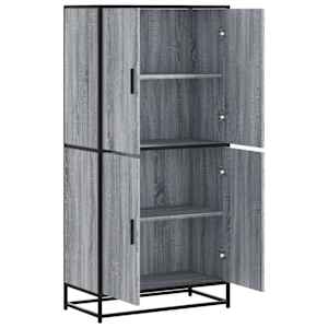 Skříň highboard šedá sonoma 68 x 35 x 139 cm kompozitní dřevo - obrázek 7