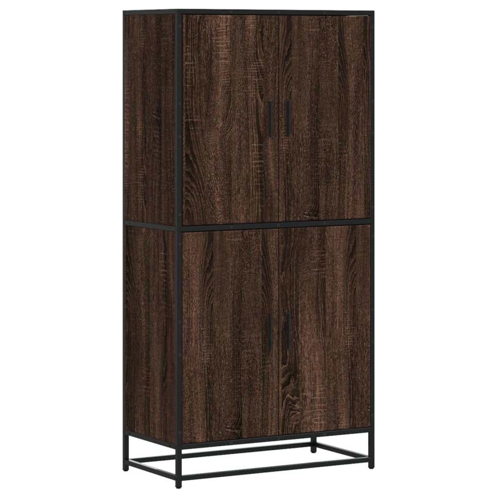 vidaXL Skříň highboard hnědý dub 68 x 35 x 139 cm kompozitní dřevo