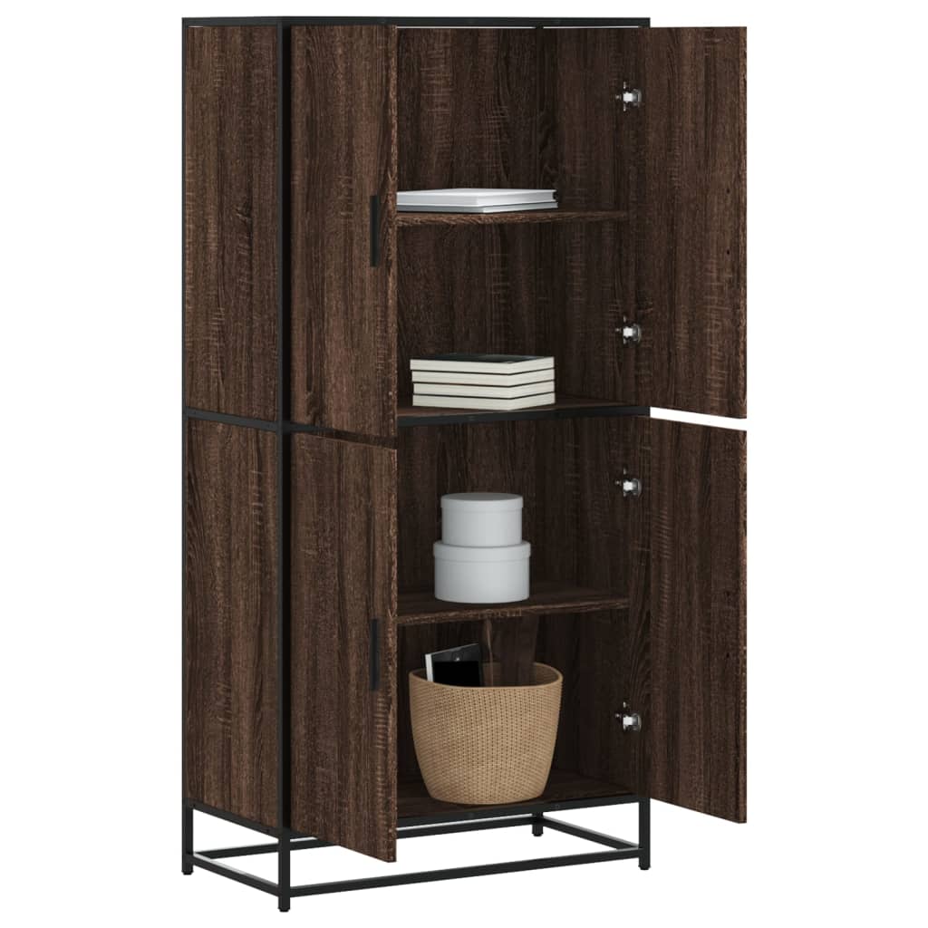 vidaXL Highboard Eichen-Optik 68x35x139 cm Holzwerkstoff