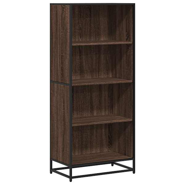 vidaXL raamaturiiul, pruun tamm, 60x35x139 cm, tehispuit