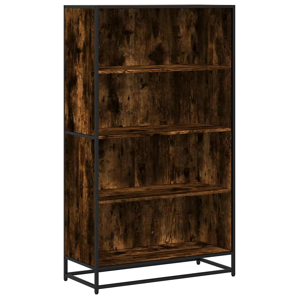 vidaXL Knihovna kouřový dub 80,5 x 35 x 139 cm kompozitní dřevo