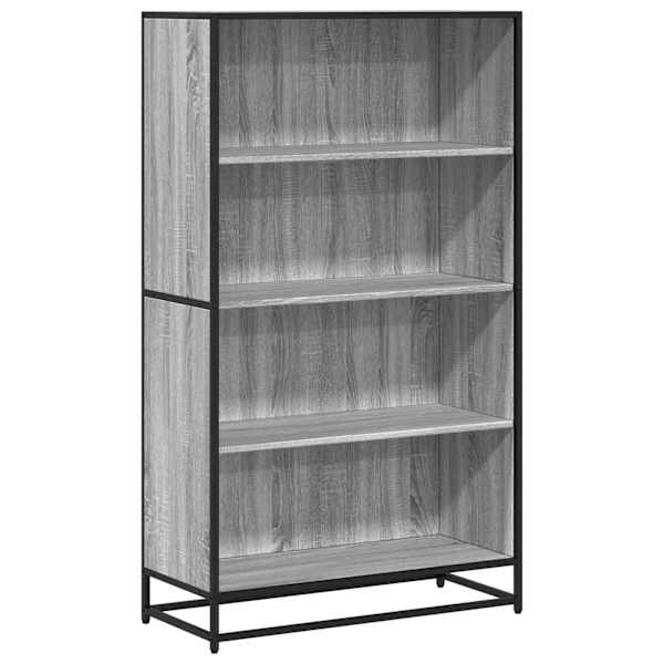 vidaXL raamatualus, hall Sonoma tamm, 80,5x35x139 cm, tehispuit