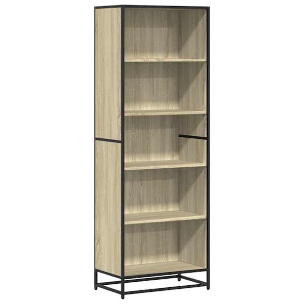 vidaXL raamatualus, sonoma tamm, 60x35x170,5 cm, tehispuit